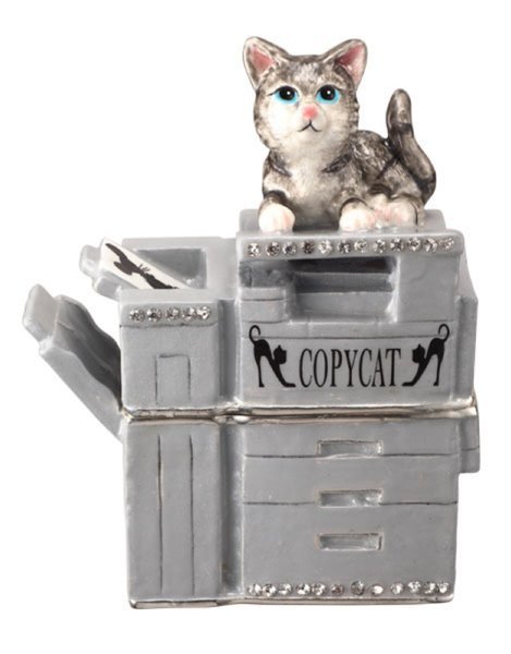 "CopyCAT" Collectable by TrinCATZ  Cat Jewelled Box-Figurine