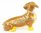 Dachshund Jewelled Dog Trinket Box or Figurine Light Tan
