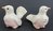 Pigeon Salt & Pepper Shakers Ceramic White Birds