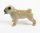 Miniature Porcelain Pug Figurine - Fawn (Tiny)