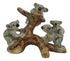 Miniature Porcelain Koala's in Tree 3cm High