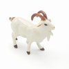 Miniature Ceramic Goat figurine White with Horns