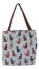 Tapestry Cheeky Cats Colourful Gusset Tote Bag