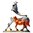 Mare & Foal Horse Trinket Box or Figurine Grey Mare