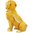 Golden Retriever Sitting Dog Jewelled Trinket Box Figurine